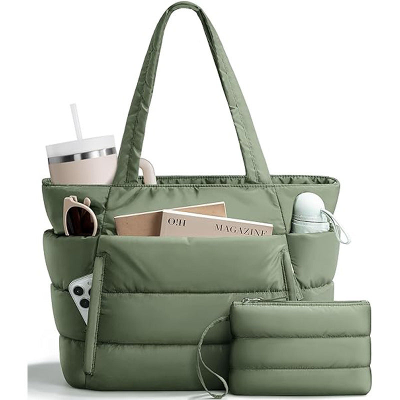 Women's Quilted Tote Bag - Multiple Compartments & Pockets | Sarah Express