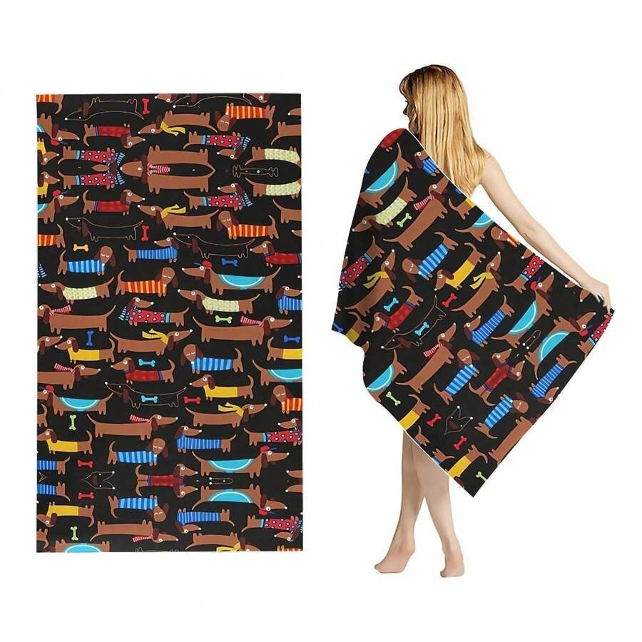 Creative Printing Quick-drying Microfiber Beach Towel