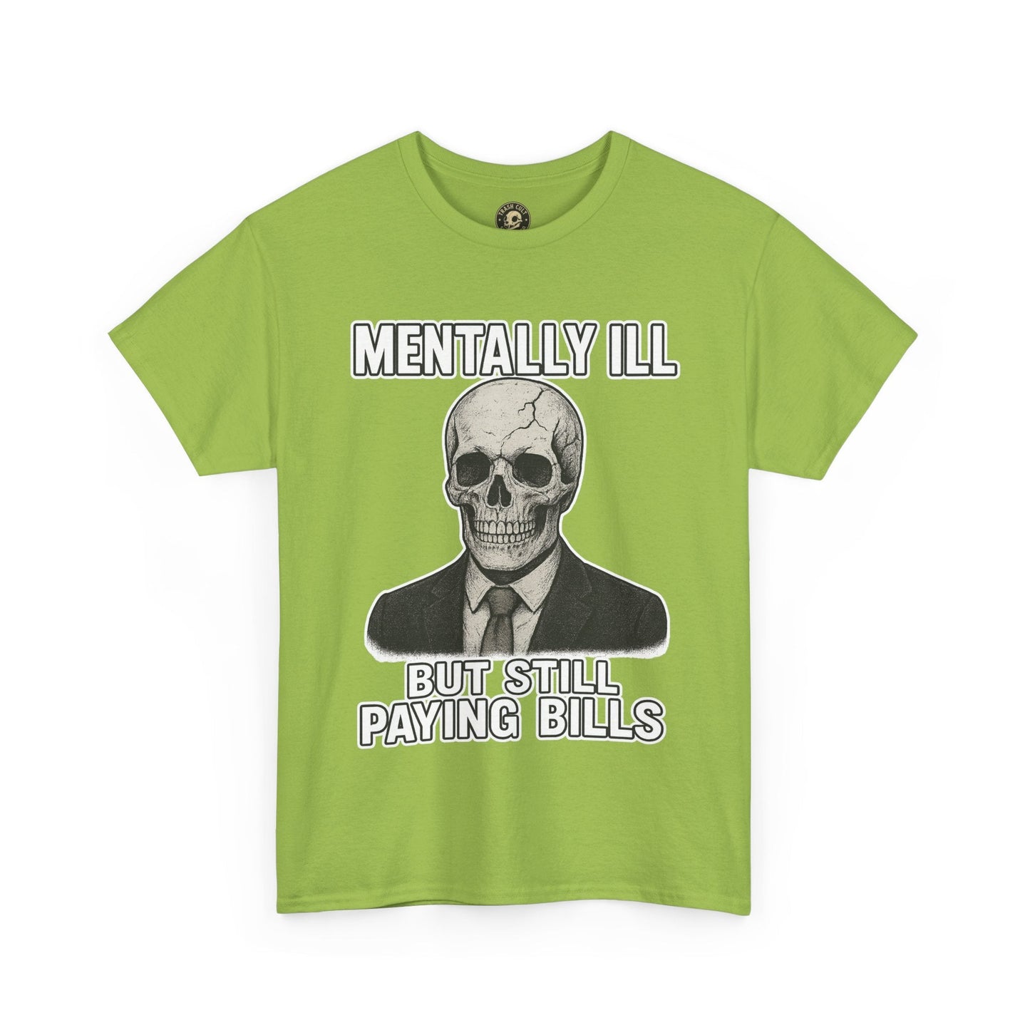Mental Health Awareness Tee, Unisex Skull Shirt, Funny Graphic Tee, Quirky Casual Wear, Gifts for Friends, Halloween Apparel