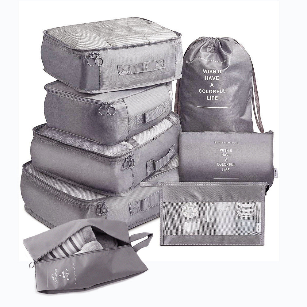 8-Piece Luggage Organizer Packing Cube Set
