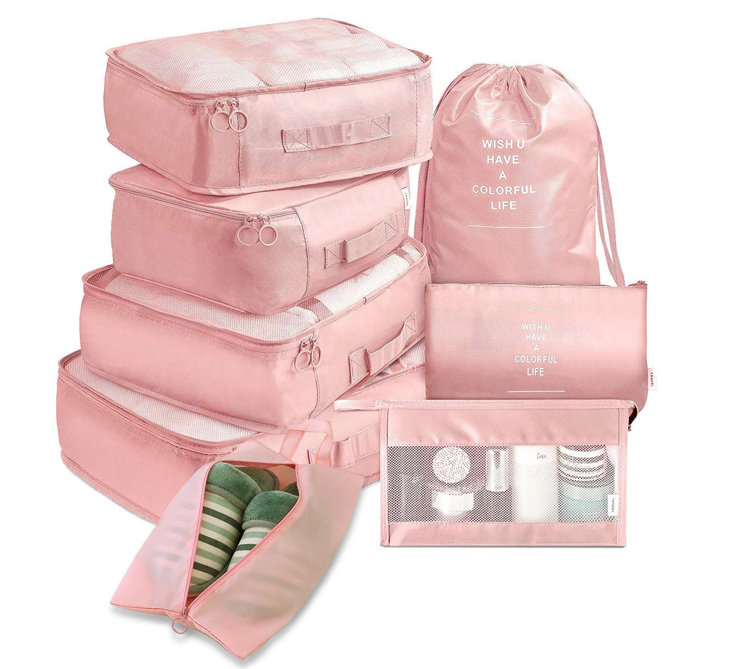 8-Piece Luggage Organizer Packing Cube Set