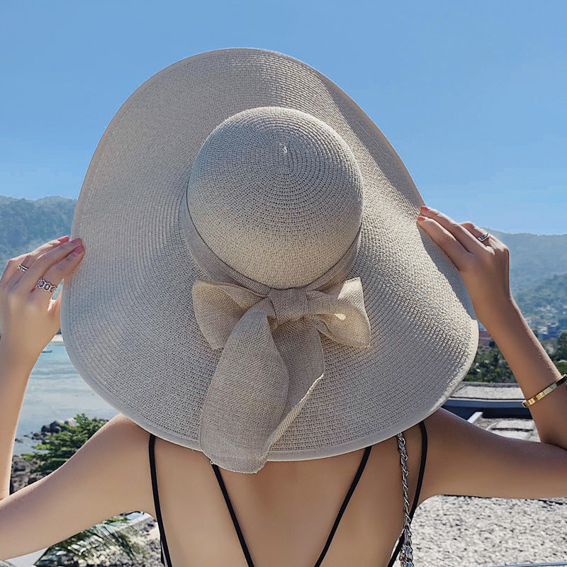 Women's Straw Woven Straw Hat Beach Seaside Travel Sun Hat