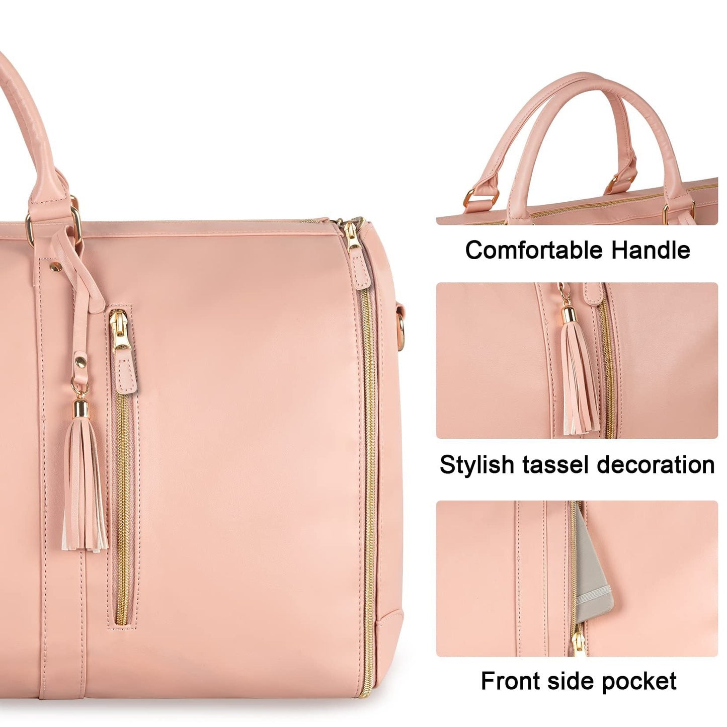 Women's Large Capacity Waterproof Travel Duffle Bag – Foldable Weekender Tote | Sarah Express
