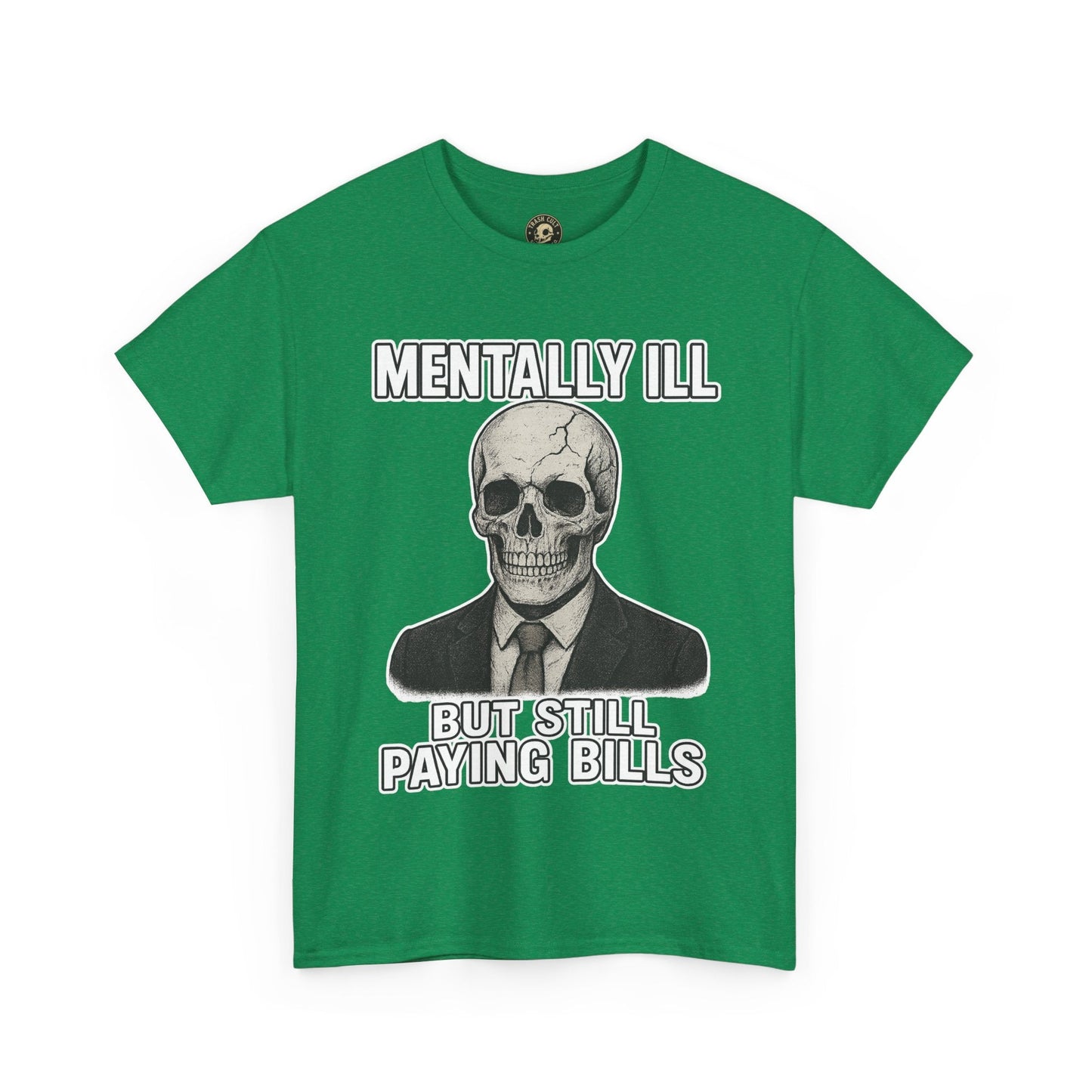 Mental Health Awareness Tee, Unisex Skull Shirt, Funny Graphic Tee, Quirky Casual Wear, Gifts for Friends, Halloween Apparel