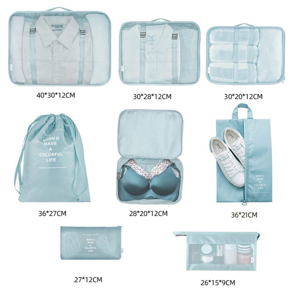 8-Piece Luggage Organizer Packing Cube Set