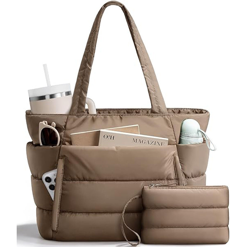 Women's Quilted Tote Bag - Multiple Compartments & Pockets | Sarah Express