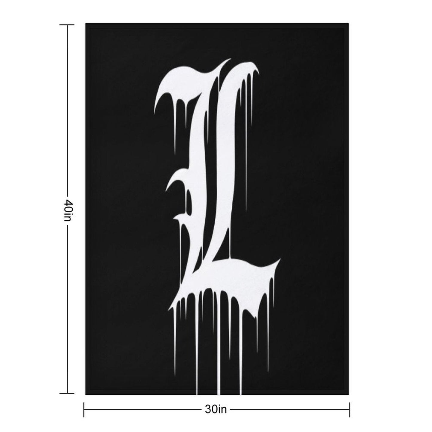 L Logo Travel-friendly Throw Blanket