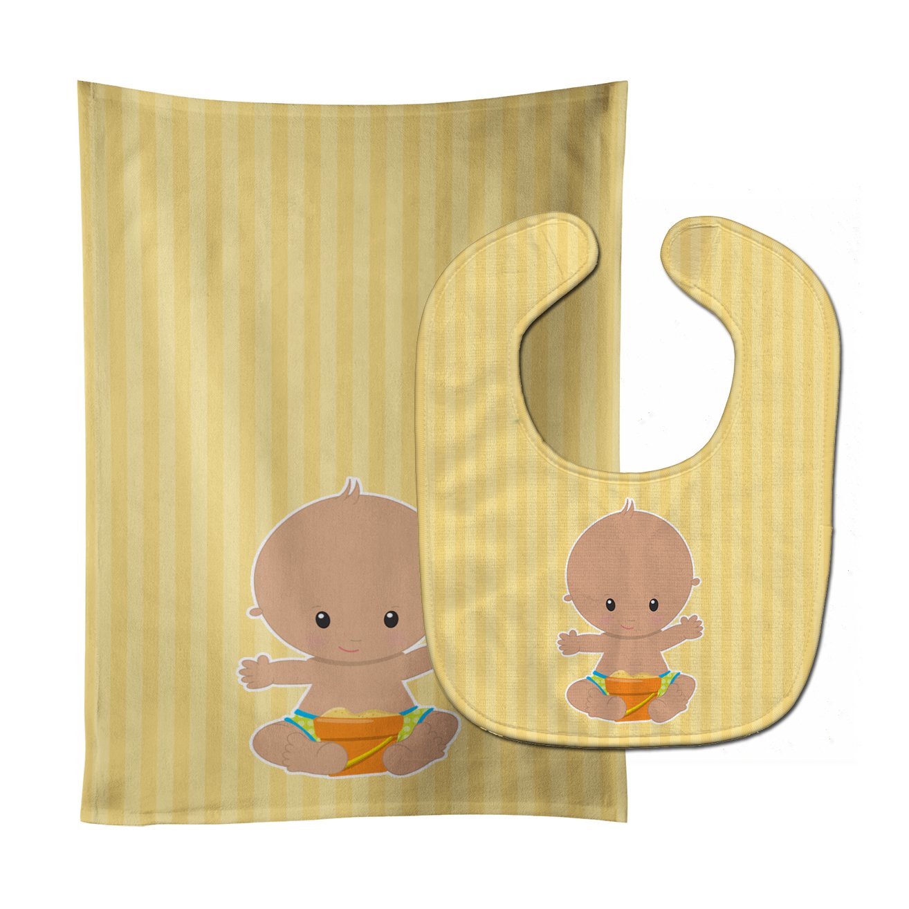 Beach Baby Boy Bathing Suit Baby Bib & Burp Cloth BB8653STBU