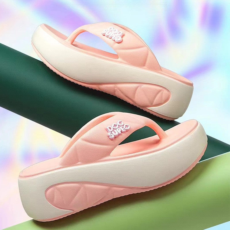 Women's Thick Sole Non-Slip Beach Flip-Flops | EVA Platform Sandals | Lightweight Summer Slides