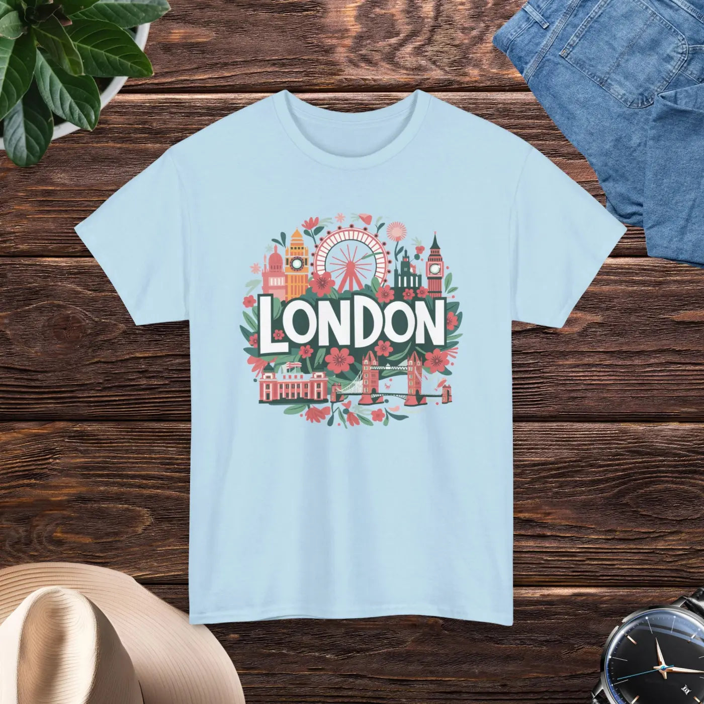 City of London Heavy Cotton Tee - Urban Style - DipaliZ