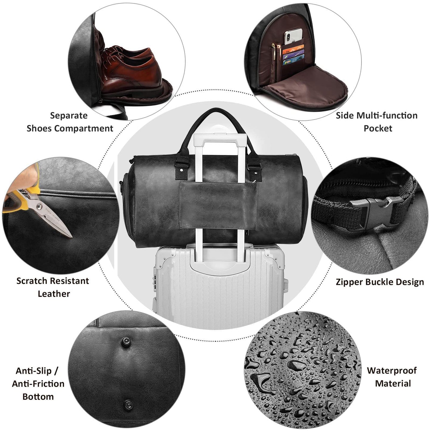 Carry Cloth Travel Bag with Compartments