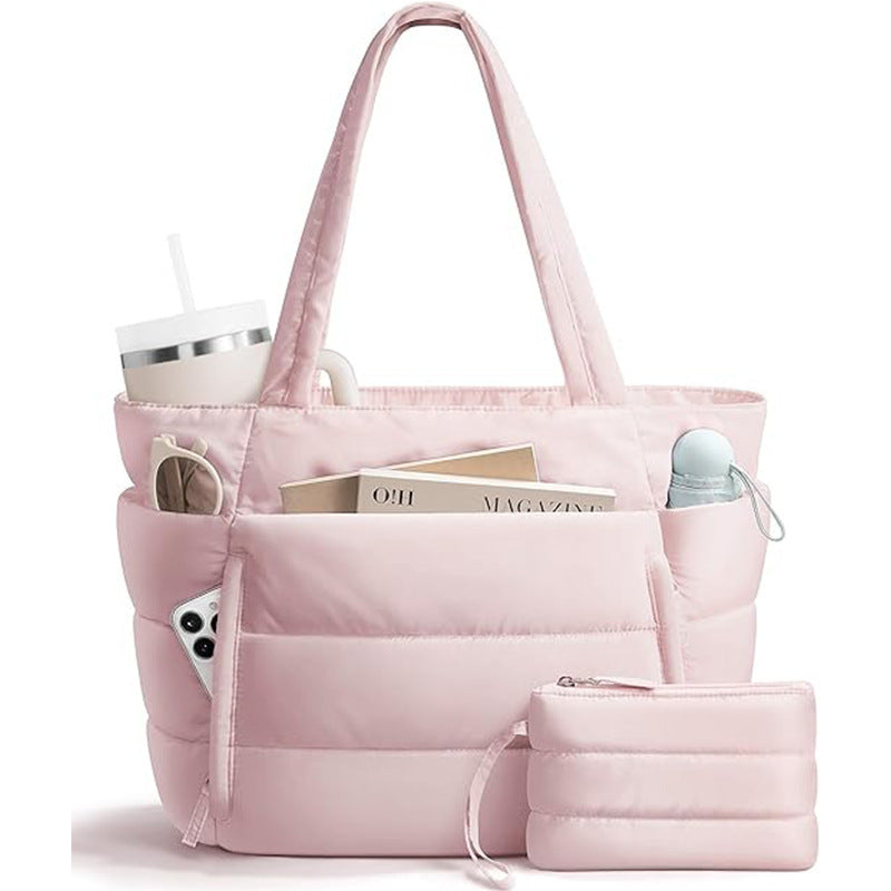 Women's Quilted Tote Bag - Multiple Compartments & Pockets | Sarah Express
