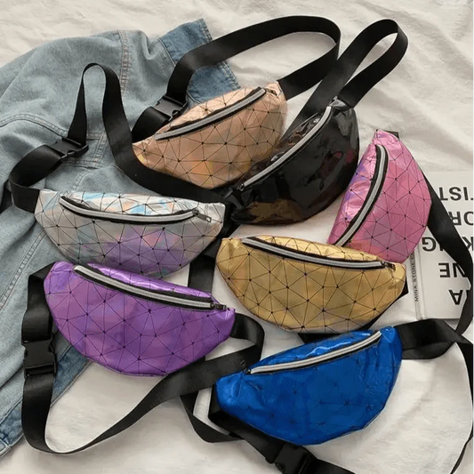 Fashion Holographic Women Waist Bags Modern Fanny Pack Adjustable Belt Bag Excellent Design Waist Packs Chest Phone Pouch