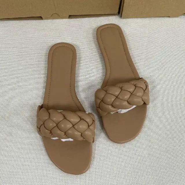 New 2021 Summer Sandals Flat Bottom Fashion Women Slides Sandals slipper -  Outdoor designer shoes for women