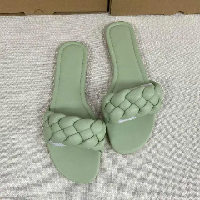 New 2021 Summer Sandals Flat Bottom Fashion Women Slides Sandals slipper -  Outdoor designer shoes for women